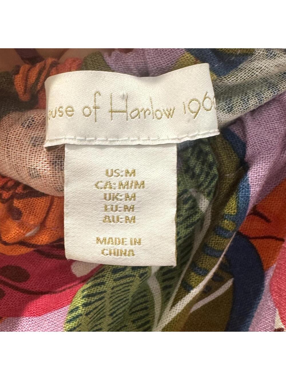 NWOT House of Harlow 1960 Rio Tropical Strappy Back Dress Medium - Picture 4 of 5